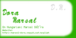 dora marsal business card